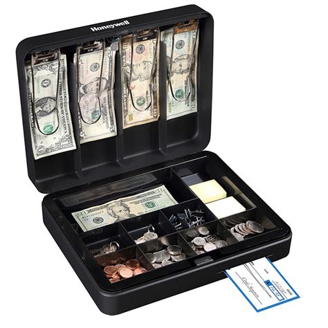 honeywell deluxe steel cash box|honeywell cash box.